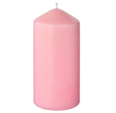 IKEA świeca DAGLIGEN świece bryłowe 14cm różowa