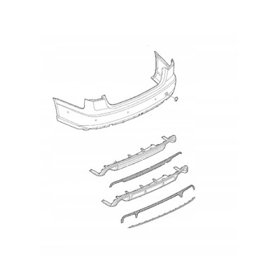 Audi a5 s-line 8t8 dół бампера задня фото №1