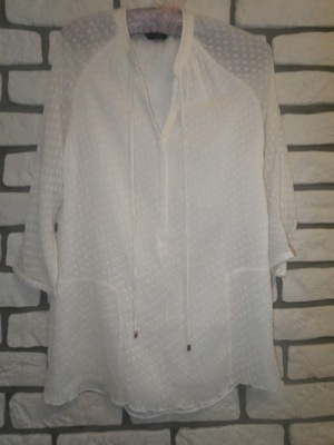 Massimo Dutti bluzka tunika z jedwabiem 36