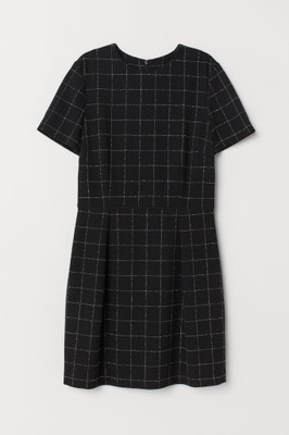 H&M, 34/XS, sukienka w strukturalny splot