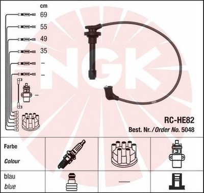 ПРОВОДИ NGK RC-HE82 5048