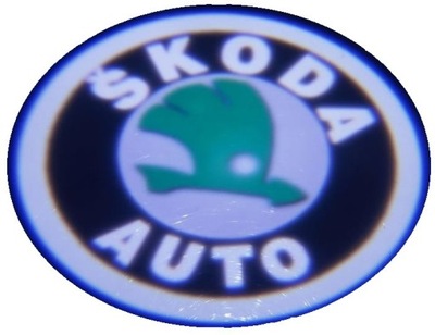 Swiatla Led Logo Podkladka Skoda Rzutnik Rgb Multi Koszalin Allegro Pl