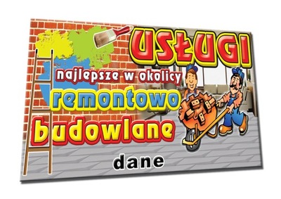 BANER REKLAMOWY USŁUGI REMONTOWO BUDOWLANE dom