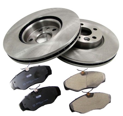 Tarcze x2 + klocki PRZÓD TRAFIC VIVARO PRIMASTAR