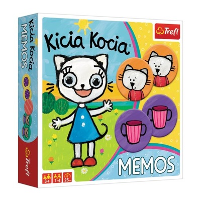 GRA PAMIĘCIOWA MEMORY MEMO KICIA KOCIA gra dla dzieci