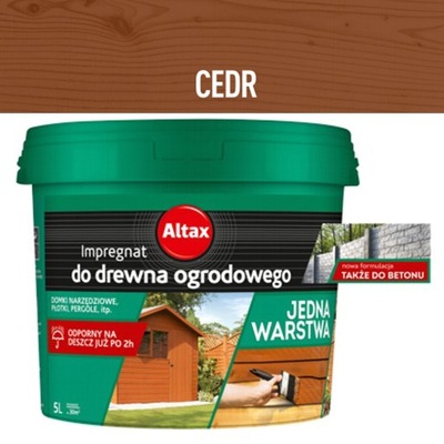 Jednowarstwowy impregnat CEDR 5L ALTAX