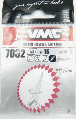 Haczyki VMC 7032 NI Match crystal nr16