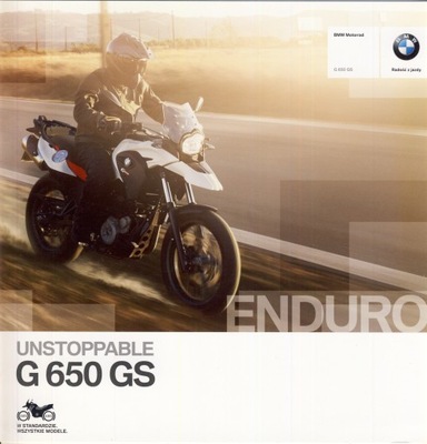 BMW G 650 GS PROSPEKT 2014 MOTOCICLETA POLACO 