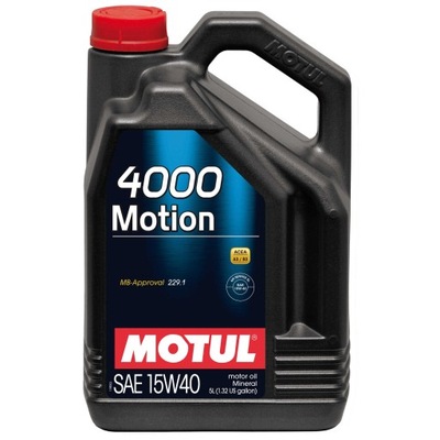 Motul 4000 Motion 15w40 5L olej mineralny silnika
