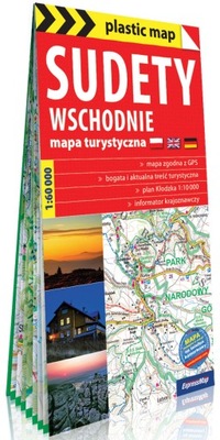 Foliowana mapa turystyczna Sudety Wschodnie 1:60 000 ExpressMap Comfort!Map