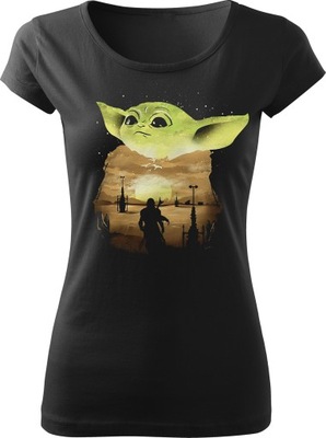 Koszulka BABY YODA dla fanów Star Wars L v1