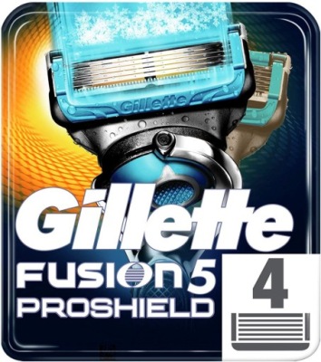 Gillette Fusion5 Proshield Chill 4 szt ostrza wkłady US