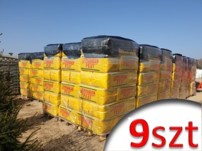 9x Rašelina je Kyslé HEATH 250L prepravné palety borowka