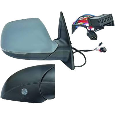 Зеркало наружное правое audi q7 09-14 17 pin ассистент новая  tanio качество фото №1