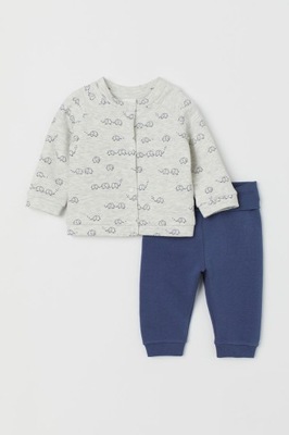 H&M KOMPLET 2 PAK BABY KARDIGAN+SPODNIE 68