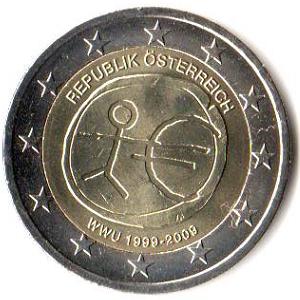 2 euro okolicznościowe Austria 2009 -10-lecie Unii