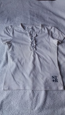 Tchibo t-shirt biały rozmiar 134/140