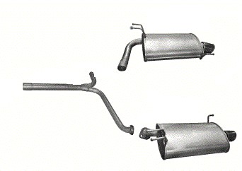 ГЛУШНИК KOŃCOWE+ТРУБА HONDA ACCORD VII POJ.2,4 OD 03R.