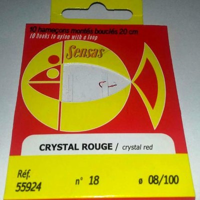 Sensas Przypon Crystal Rouge nr 16 / 0,12mm 20cm