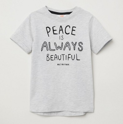 H&M PEACE koszulka t-shirt 110-116