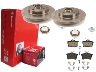 Тормозные диски тормозные колодки brembo задняя citroen berlingo ii фото №1