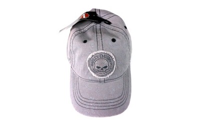 HARLEY DAVIDSON - CZAPKA DAMSKA COLOR GRIS SKULL 100%HD  