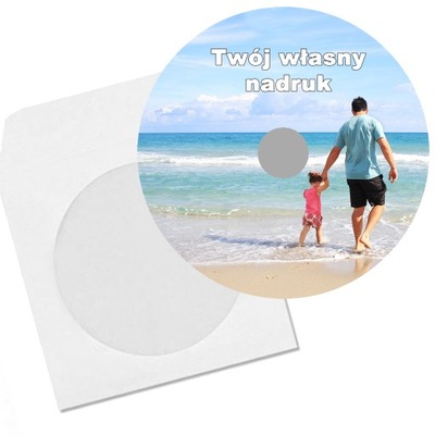 100x Nadruk na płyty CD / DVD Koperty + projekt