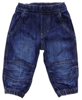 H&M fajne jeansowe spodnie alladynki 86