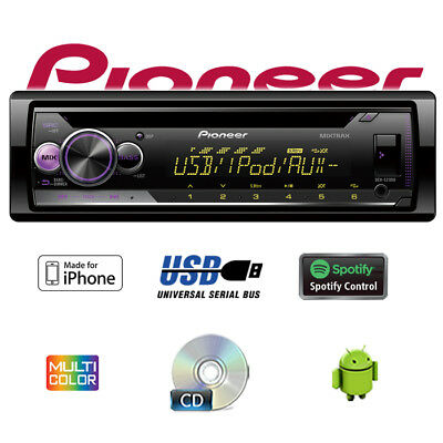 PIONEER DEH-S210UI RADIO MIXKOLOR USB MP3 CD