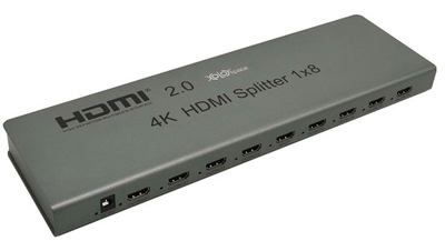 Rozdzielacz HDMI Splitter 1x8 HDR 4K Skaler 1080p!