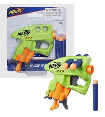 NERF WYRZUTNIA PISTOLET NANOFIRE 3 STRZAŁKI GREEN