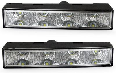 Światła jazdy dziennej DRL NSSC 12cm 4 LED CREE