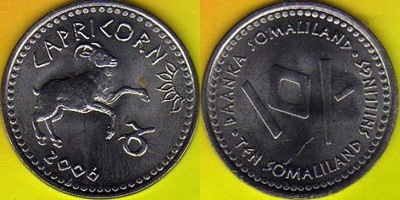 SOMALILAND 10 Shillings Koziorożec 2006 r.