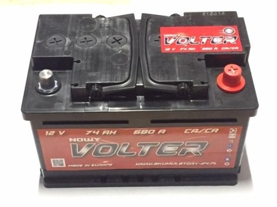 Акумулятор volter 74ah 680a фото №1