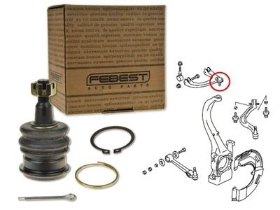 Шарова опора важеля передній верхнього 0420-505 фото №1