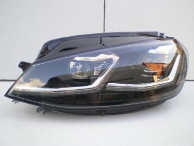 Лампа перед vw golf 7 vii lift левая full led europ фото №1