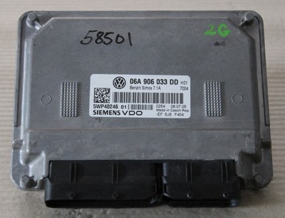 VW КОМПЬЮТЕР ДВИГАТЕЛЯ 06A906033DD 5WP40246