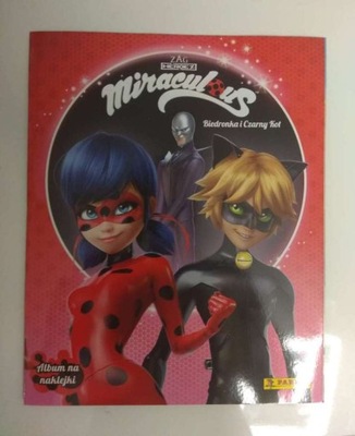 album na naklejki Miraculous Biedronka Czarny Kot