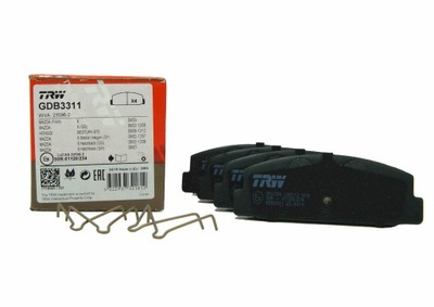 Trw gdb3311 набор тормозных колодок тормозных, тормоза дисковые фото №1