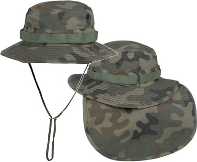 Kapelusz Helikon Boonie Hat z nakarczkiem RipStop PL Woodland wz.93 Moro M