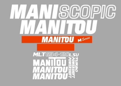 Naklejki oklejenie MANITOU MLT 634-120 LSU