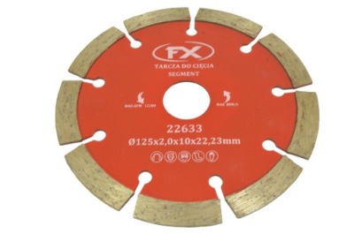 Diamond DISK SEGMENT 125x2mm kubických metrov betónu