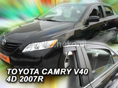 DEFLECTORES VENTANAS TOYOTA CAMRY XV40 2006-2011 DELANTERO+TRASERO  