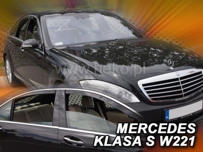 DEFLECTORES VENTANAS MERCEDES CLASE S W221 2005-2013 P/TYL  