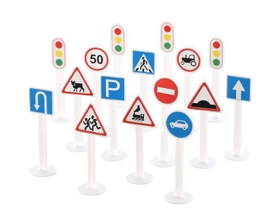 Zestaw znaków drogowych