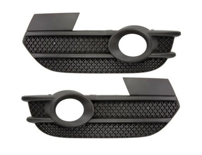 Audi q3 11-15 решітка радіатора бампера решітка рамка права + ліва комплект фото №1