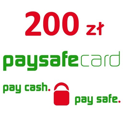 PaySafeCard 200 zł PSC Kod PIN Karta Portfel 200zł