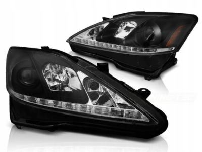 Фары lexus is 2 06-13r led к движение dziennej blk фото №1