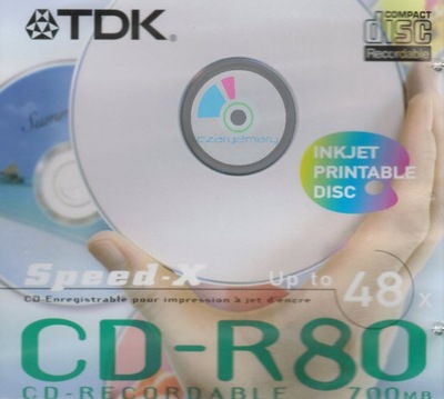 TDK CD-R Speed- X Printable Japan 10szt. koperta CD