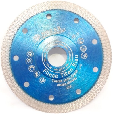 TACZA NOZAR 125 MM DIAMANT FLIESE TITAN-BLAU